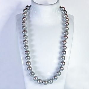 Silver Pearl Strand Necklace